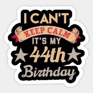 44th birthday gift Sticker